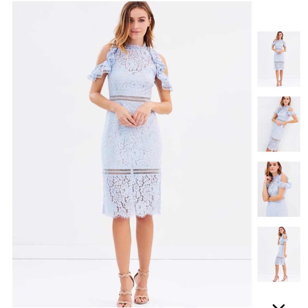 Keepsake Periwinkle Lace Dress